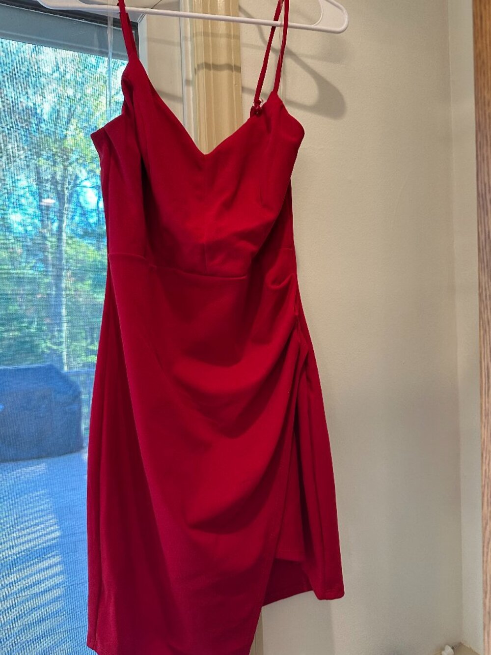 Red Bodycon Fitted Mini Dress